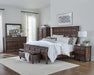 Avenue Queen Panel Bed Weathered Burnished Brown - M&M Furniture (CA)