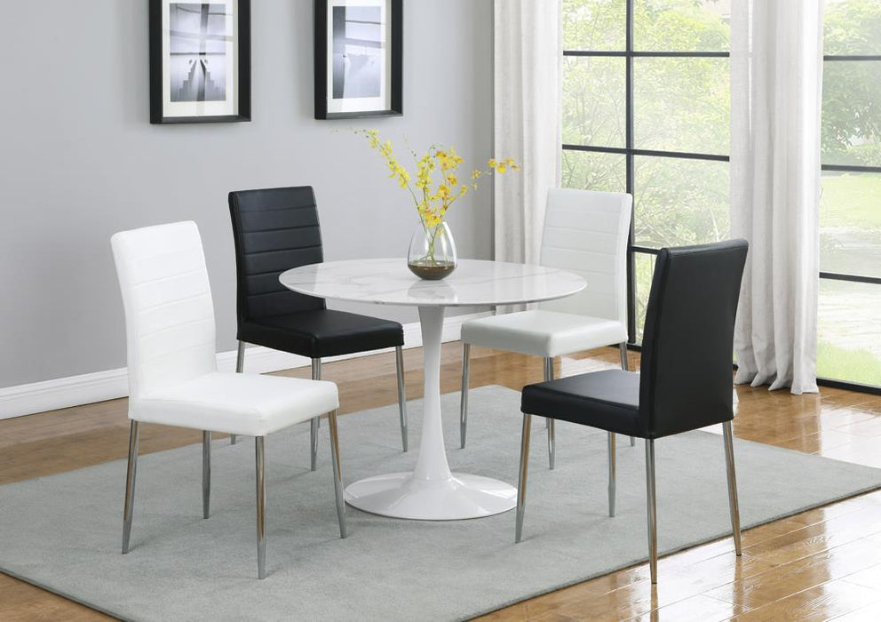 Maston Upholstered Dining Chairs White (Set of 4) - M&M Furniture (CA)