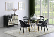 Lindsey Arched Back Upholstered Side Chairs Black (Set of 2) - M&M Furniture (CA)