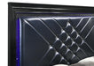 Penelope Queen Bed with LED Lighting Black and Midnight Star - M&M Furniture (CA)
