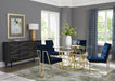 Mayette Side Chairs Dark Ink Blue (Set of 2) - M&M Furniture (CA)