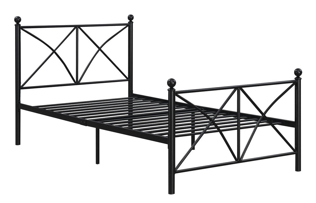 Hart Twin Platform Bed Black - M&M Furniture (CA)