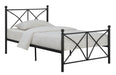 Hart Twin Platform Bed Black - M&M Furniture (CA)