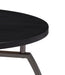 Dacre Round Coffee Table Dark Grey and Black Nickel - M&M Furniture (CA)