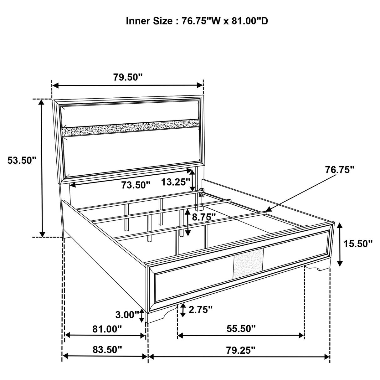 Miranda Panel Bed