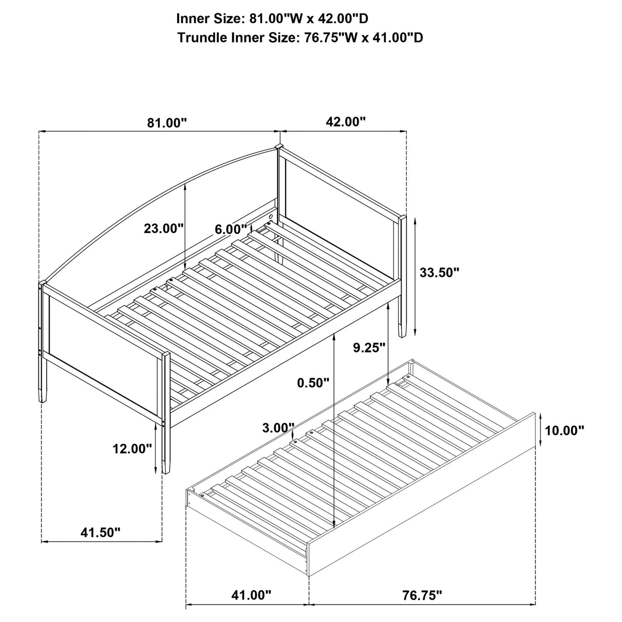 Bozeman Daybed with Trundle