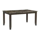 Adia 7 Pc Dinning Table Set Grey & Brown