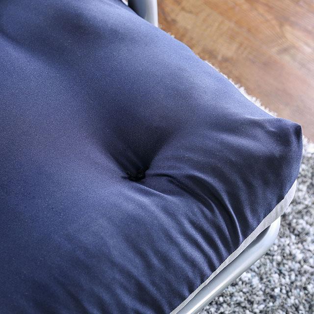 Aksel Black/Red Futon Mattress, Black, Red & Gray