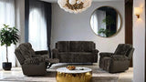 Dionysus Manual Glider Recliner Brown