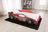 DUSTRACK Twin Bed, Blue & Red