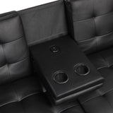 Eidsberg Futon Sofa Bed Orange, Grey, Brown, & Black