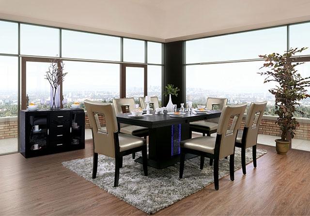 Evangeline 7 Pc Dining Table Set