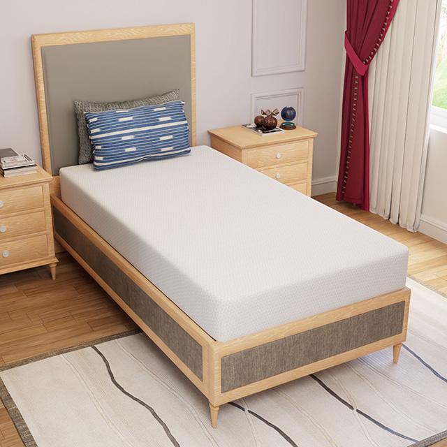 Forsythia 8" Twin Green Tea Gel Memory Foam