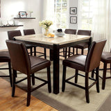 GLADSTONE II Dark Walnut/Ivory Counter Ht. Table