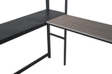 Cybill Full Loft Bed White, Silver, & Black