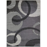 Blitar Brown Black, Brown Cream, & Gray 5' X 7' Area Rug