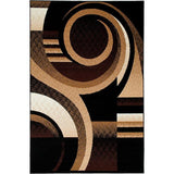 Blitar Brown Black, Brown Cream, & Gray 5' X 7' Area Rug