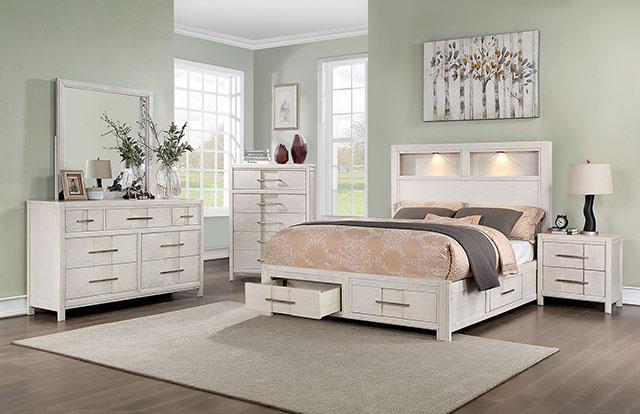 Berenice Chest Gray, White, & Espresso