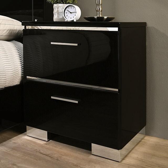 Carlie Bed White & Black