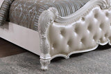 Ventresca 4 & 5 Piece Queen Bedroom Set White & Chrome