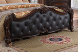 Ventresca E.King & Queen Bed White & Chrome