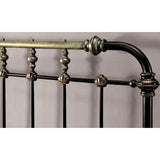 RIANA Antique Black Metal E.King, Full, Queen, & Twin Bed