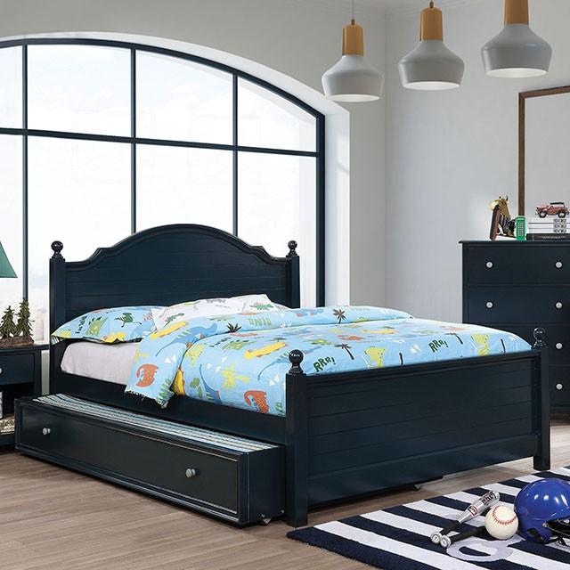 Diane Bed Blue & Gray