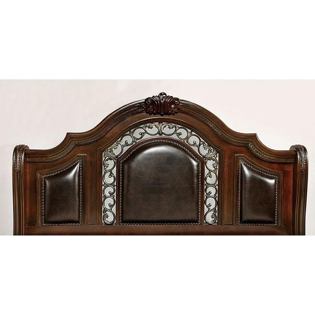 Flandreau Brown Cherry/Espresso Cal.King, E.King & Queen Bed