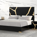 Goldsberg E.King & Queen Bed Grey & Pink