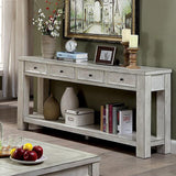 Meadow Antique White Sofa Table