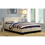 Evans E.King & Cal.King Bed Espressso, White, & Camel