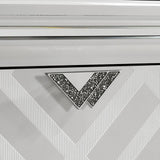 Emmeline 4 & 5 Piece Queen Bedroom Set Gray & White