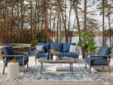 Gali Outdoor Sofa/Chairs/Table Set (Set of 4)