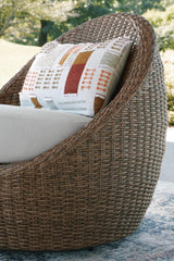 Double Point Outdoor Loveseat/2 Swivel Chairs (Set of 3)
