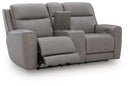 5Z-Comfort Power Reclining Loveseat with Console