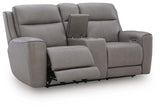 5Z-Comfort Power Reclining Loveseat with Console