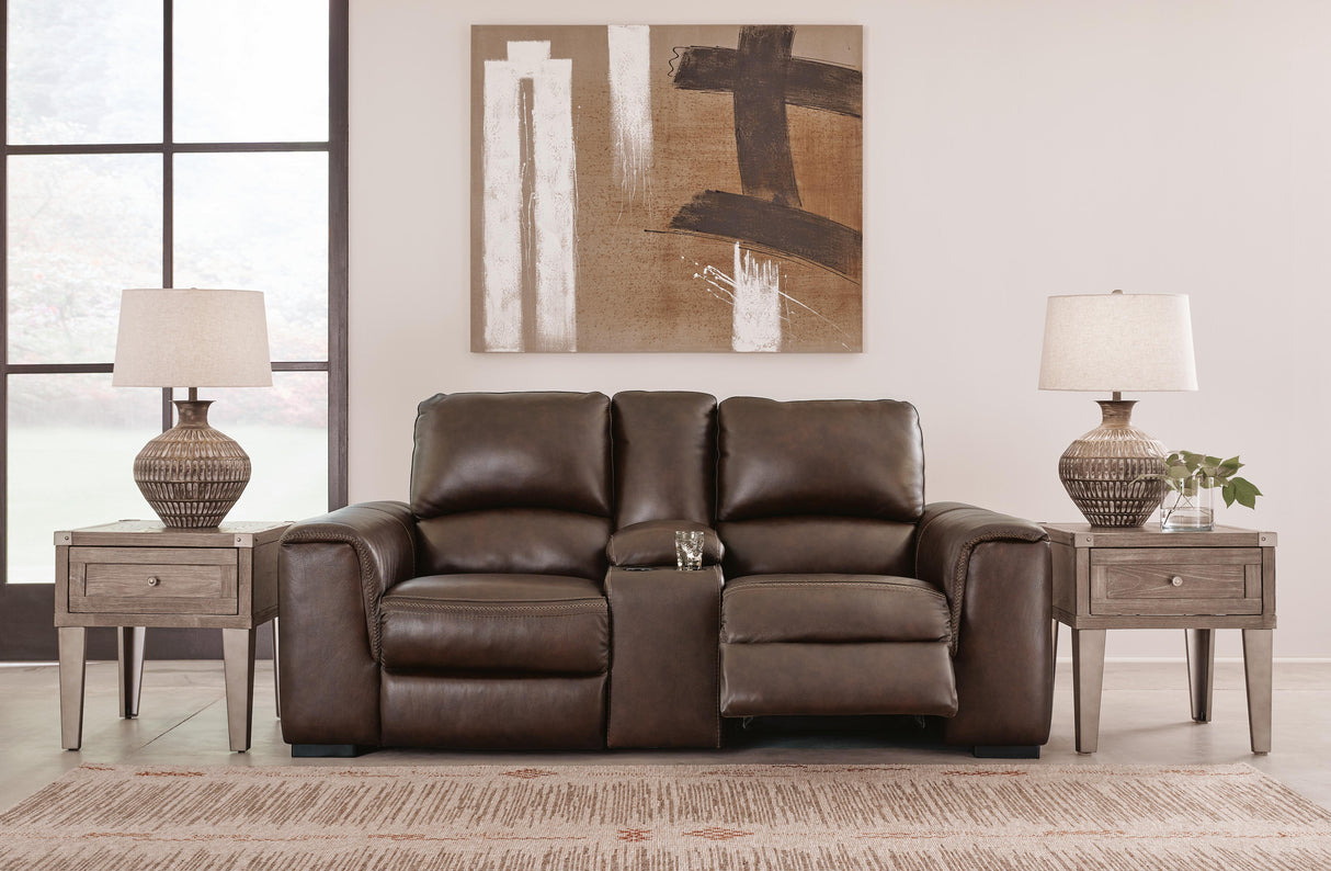 Alessandro Power Reclining Loveseat with Console