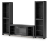 Cayberry Entertainment Center with Electric Fireplace
