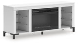 Brollevi 60" TV Stand with Electric Fireplace