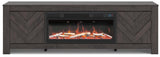 Cayboni 71" TV Stand with Electric Fireplace