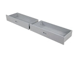 Emilee Twin/Full Bunk Bed White, Grey, Espresso, & Black