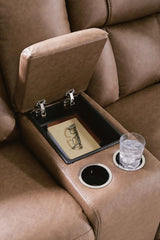 Mackmenville Reclining Loveseat with Console
