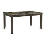 Adia 7 Pc Dinning Table Set Grey & Brown