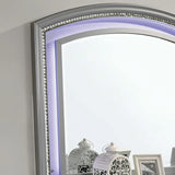 Maddie Bed White & Silver