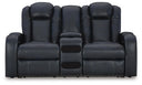 Fyne-Dyme Power Reclining Loveseat with Console