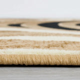 Blitar Brown Black, Brown Cream, & Gray 5' X 7' Area Rug