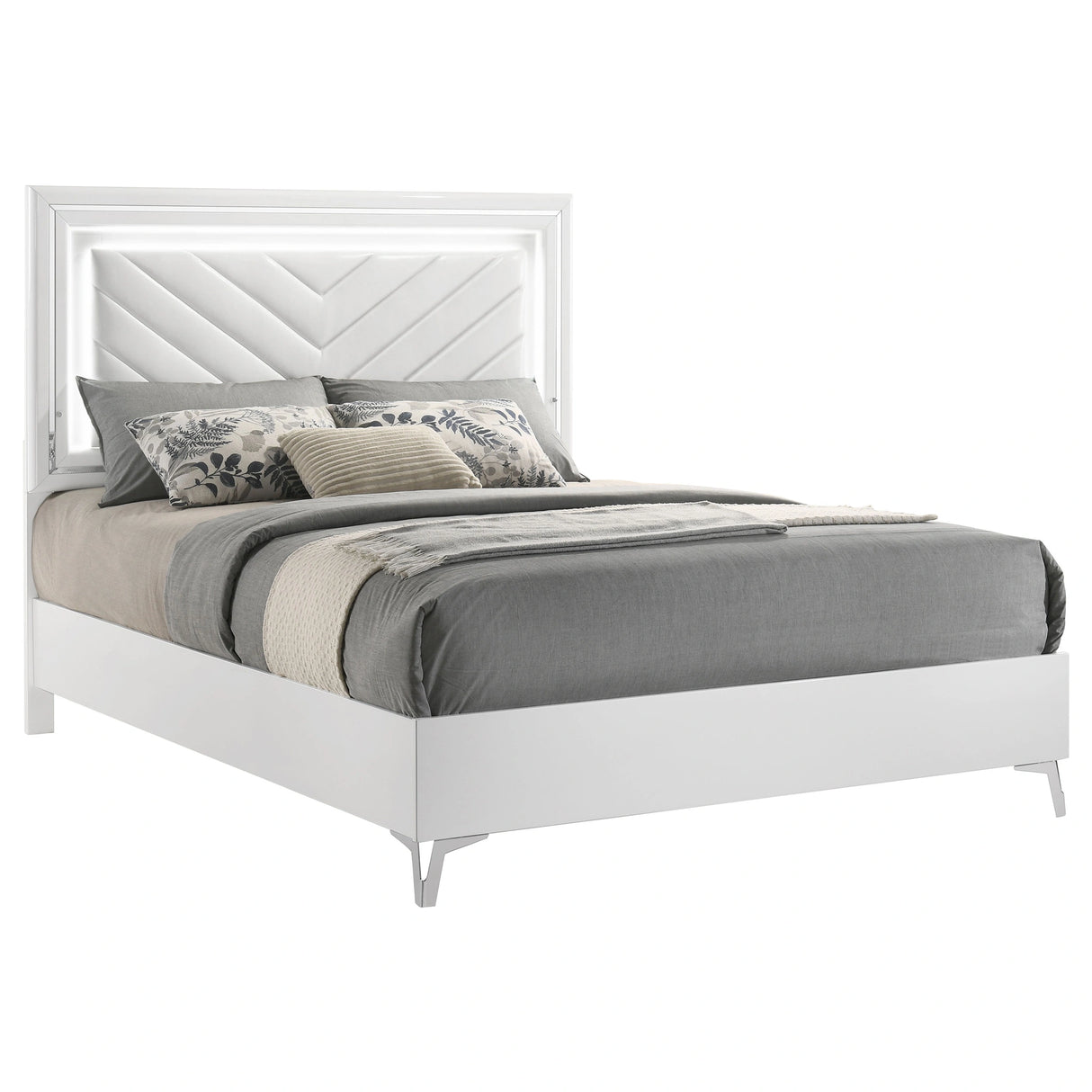 Cassia Panel Bed with LED Lighting