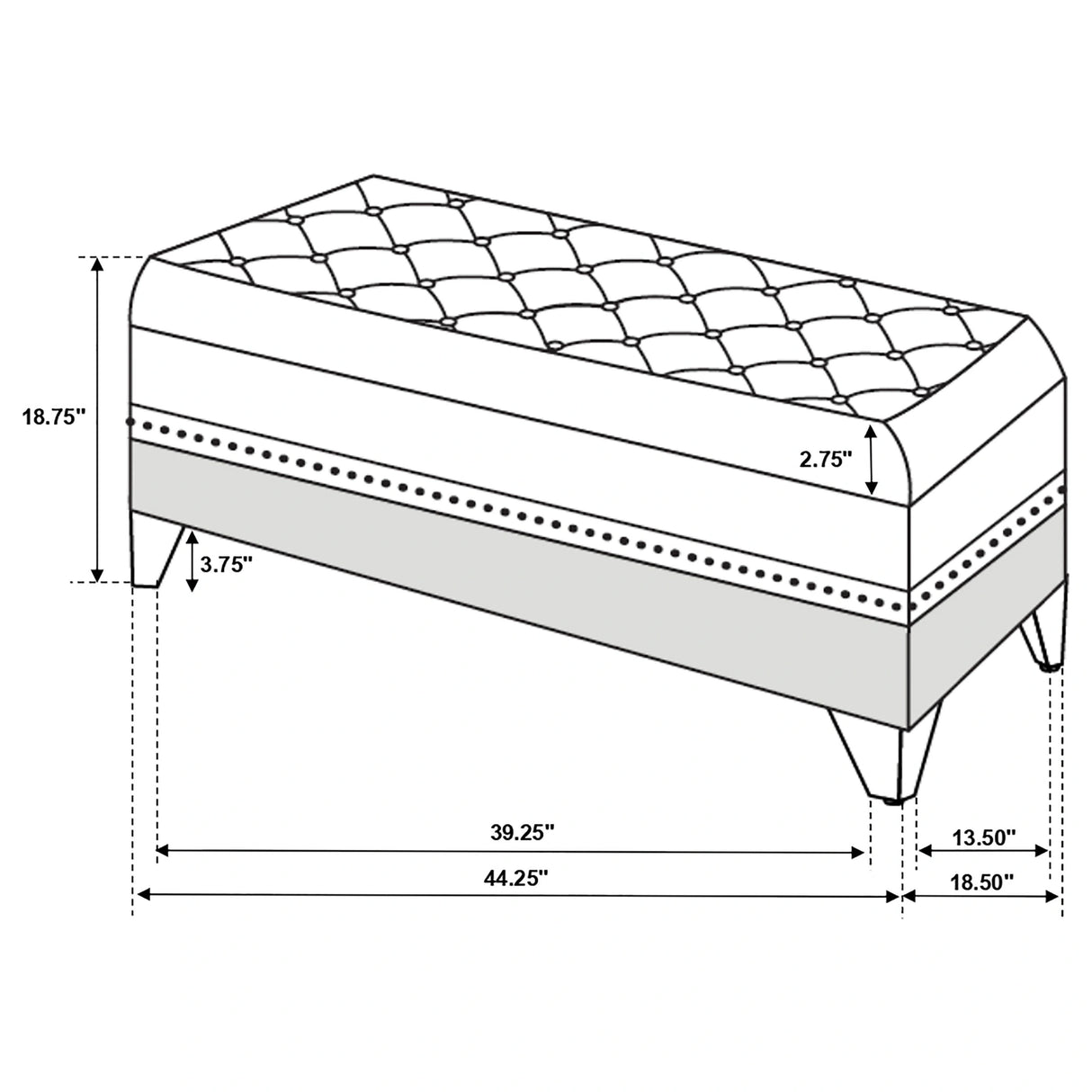 Barzini Storage Bench