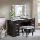 Valentina Vanity Set White & Dark Gray