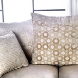 Benigno Love Seat Silver & Gray